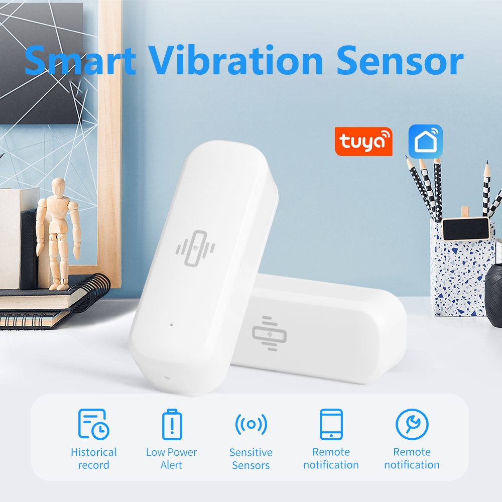 Home Security Monitoring - Tuya Smart WiFi Vibration Sensor Real-time