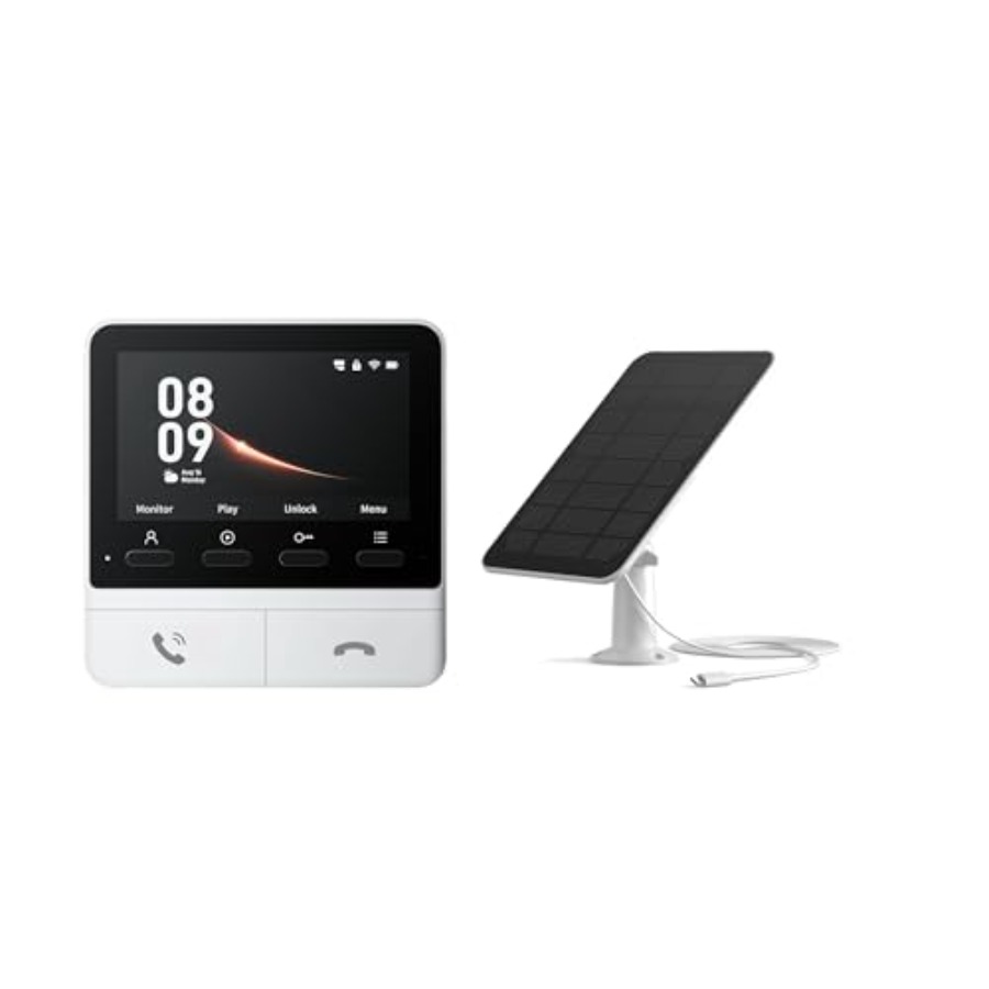 Home Security No Subscription - Video Doorbell Extra Monitor and Solar