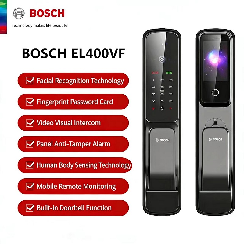 Door Lock Smart Keypad - Bosch Smart Lock EL400VF 3D Facial
