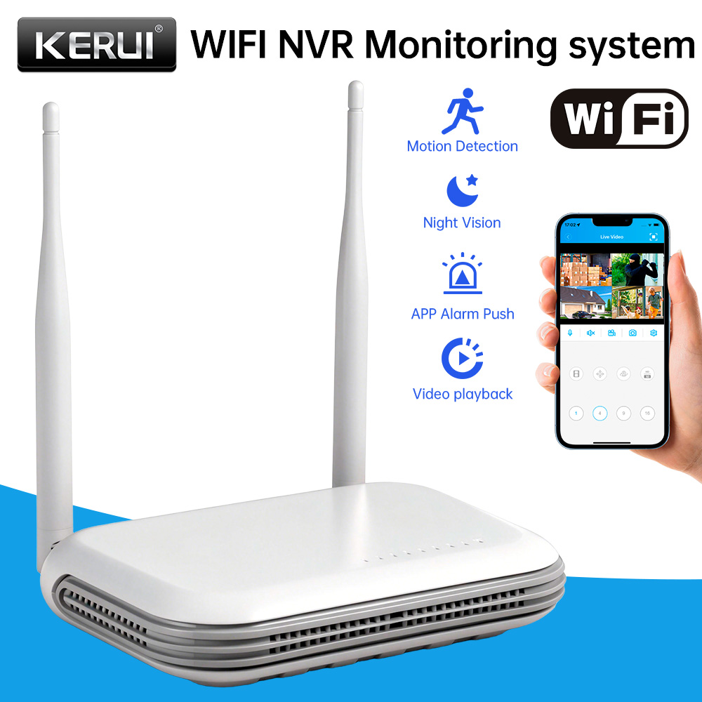 Home Security Monitoring - KERUI Mini Network WIFI 8CH NVR