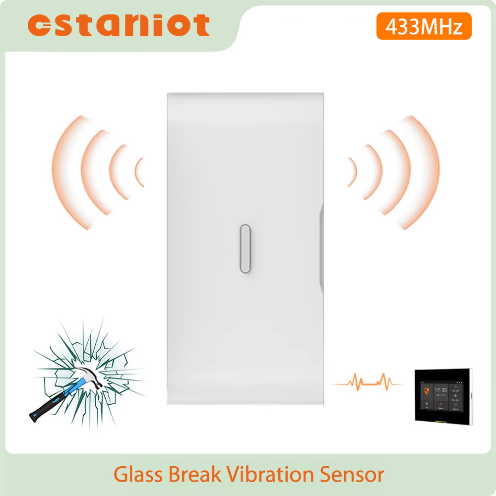 Home Security Systems Wireless - Ostaniot 433MHz eV1527 Wireless Glass Break