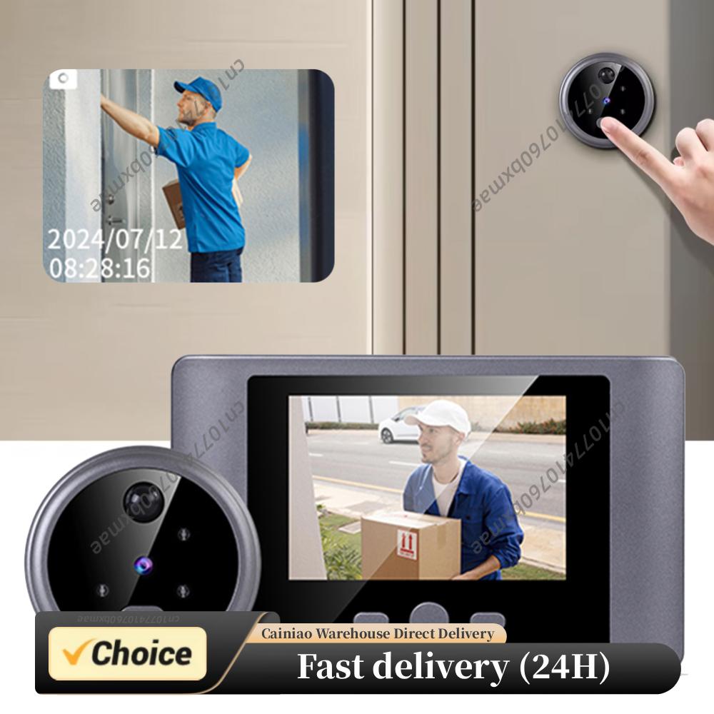 Home Security Systems Wireless - Wireless Peephole Video Doorbells PIR Motion