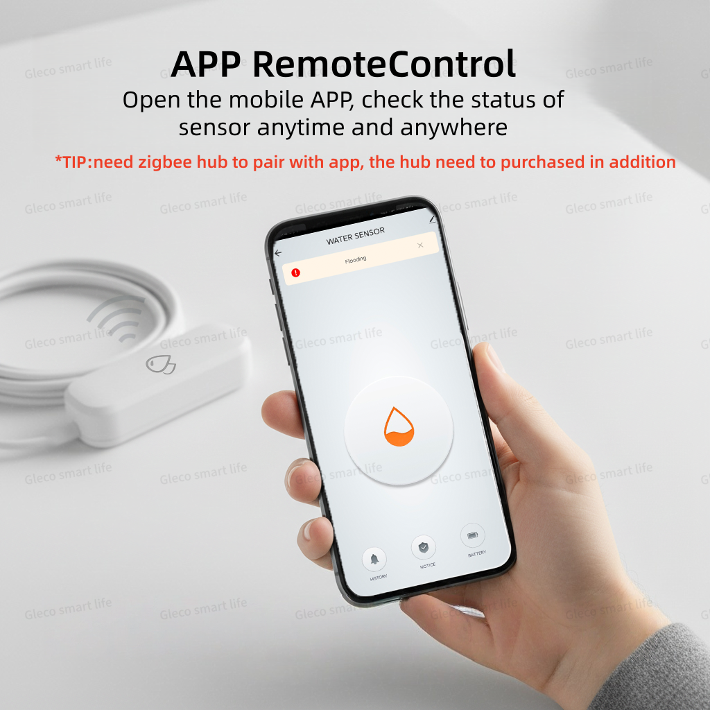 Home Security Monitoring - Tuya Zigbee Water Leak Sensor Flood