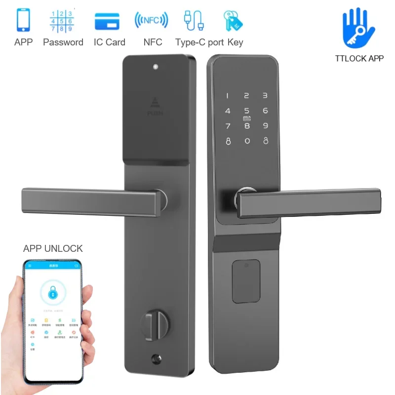 TTlock Hotel Lock Smart Door L - Door Lock Smart Keypad ulasan dan harga