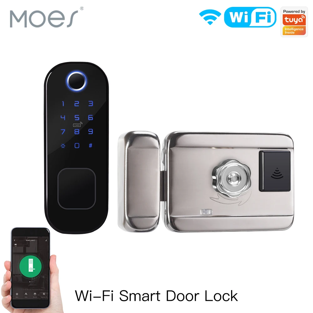 MOES WiFi Tuya Smart Lock Door - Door Lock Smart Keypad ulasan dan harga