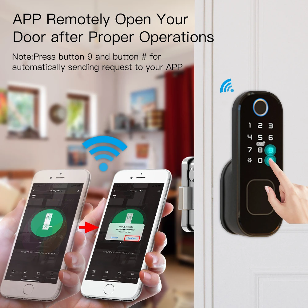 MOES WiFi Tuya Smart Lock Door - Door Lock Smart Keypad ulasan dan harga