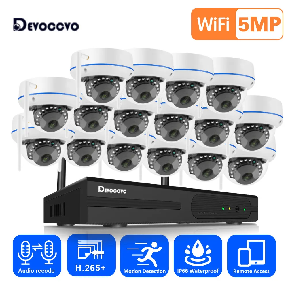 5MP Wifi IP Camera Security Sy - Home Security Systems Wireless ulasan dan harga
