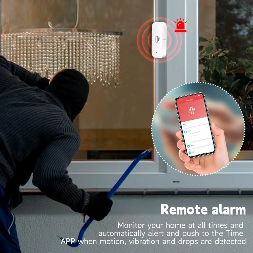 Smart ZigBee Vibration Sensor  - Home Security Monitoring ulasan dan harga