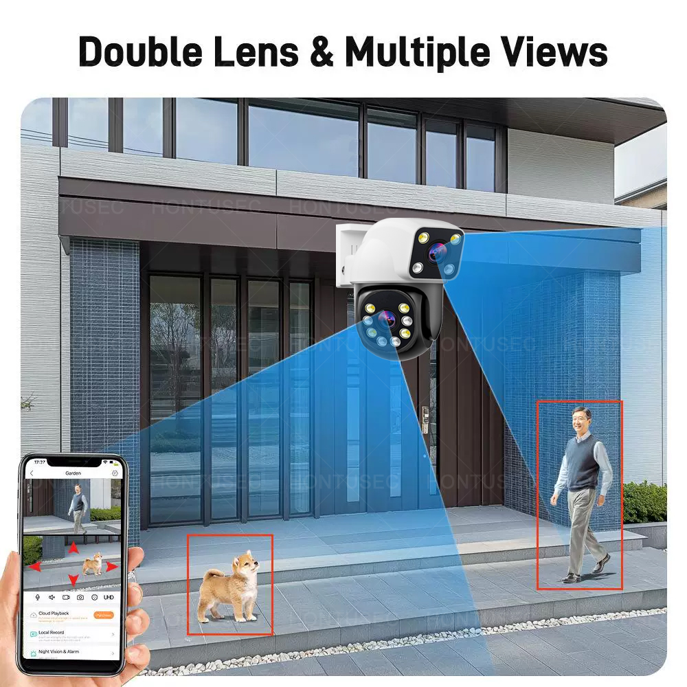 Smartlife 8MP WiFi Tuya Outdoo - Home Security Wifi Camera ulasan dan harga
