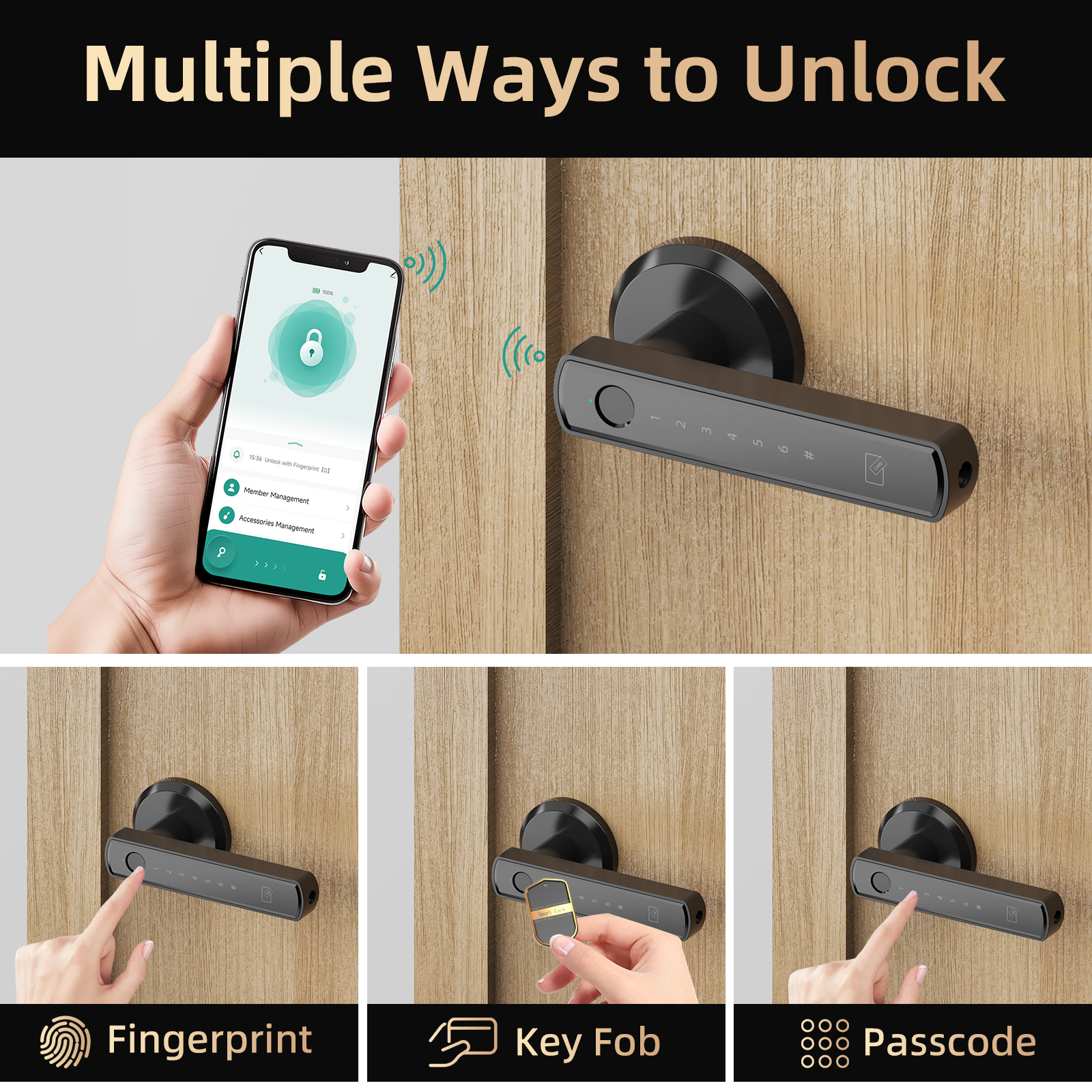 Viladepot Handle Shaped Smart  - Door Lock Smart Keypad ulasan dan harga
