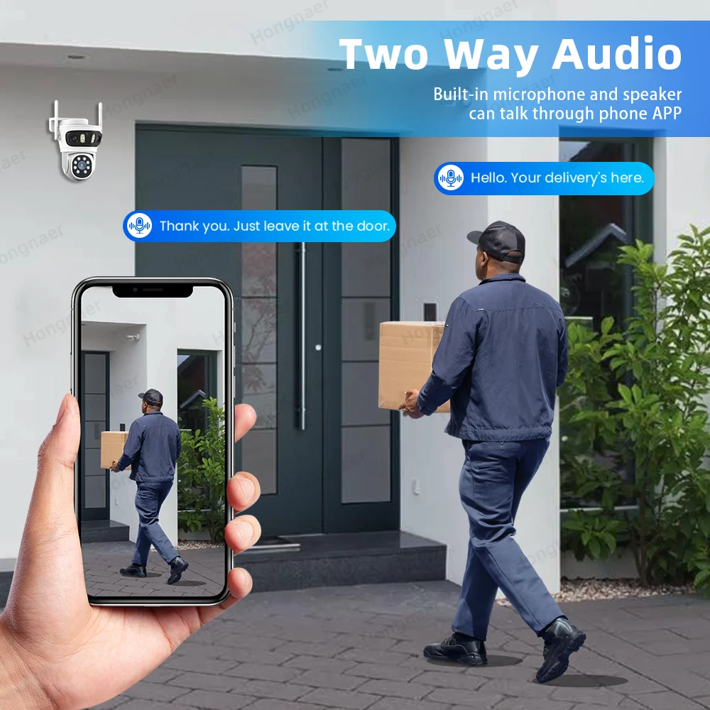 2026 Hongnaer 6MP 4CH 3 Lens 2 - Home Security Systems Wireless ulasan dan harga