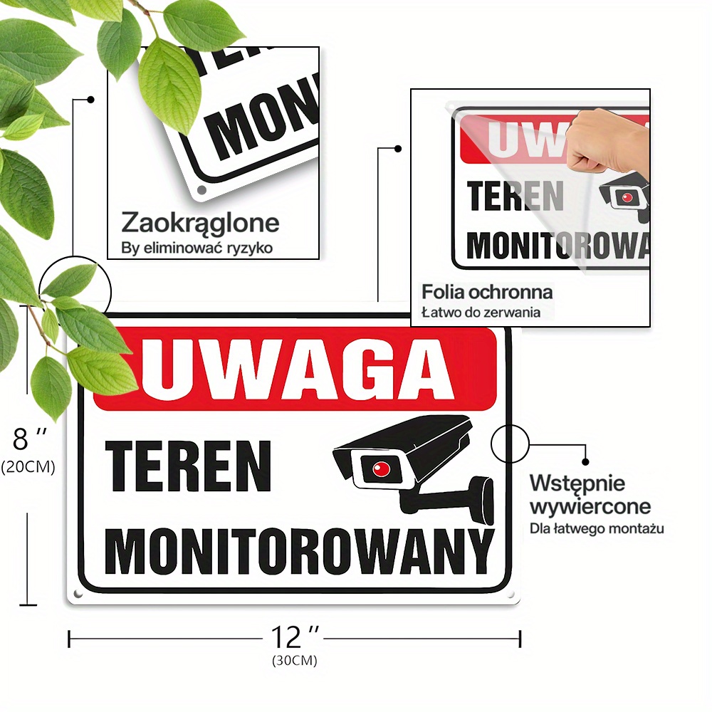 2D Flat,Vintage Metal Sign,Pol - Home Security Monitoring ulasan dan harga
