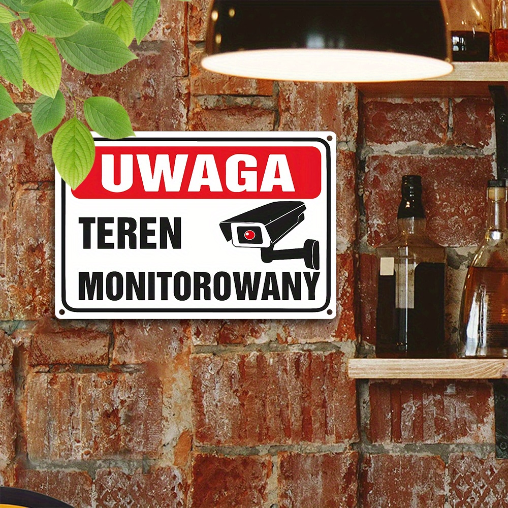 2D Flat,Vintage Metal Sign,Pol - Home Security Monitoring ulasan dan harga