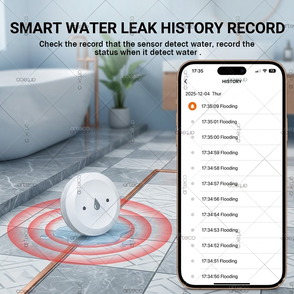 Zigbee Water Leak Sensor Smart - Home Security Monitoring ulasan dan harga