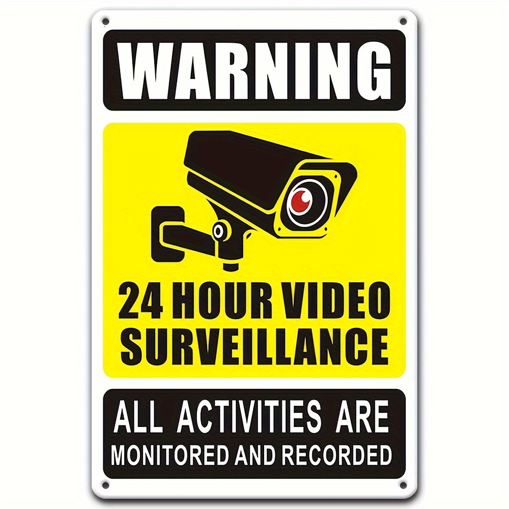 24/7 Video Surveillance Warnin - Home Security Monitoring ulasan dan harga