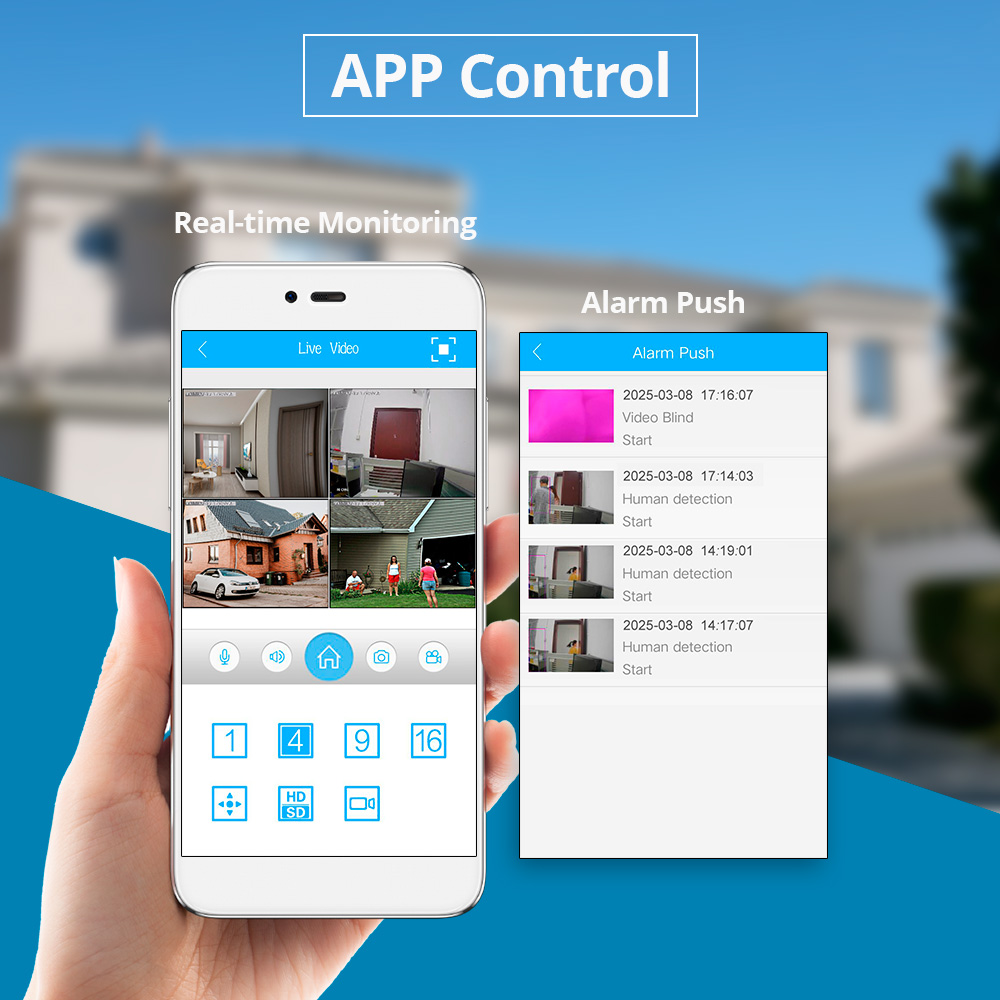 KERUI Mini Network WIFI 8CH NV - Home Security Monitoring ulasan dan harga