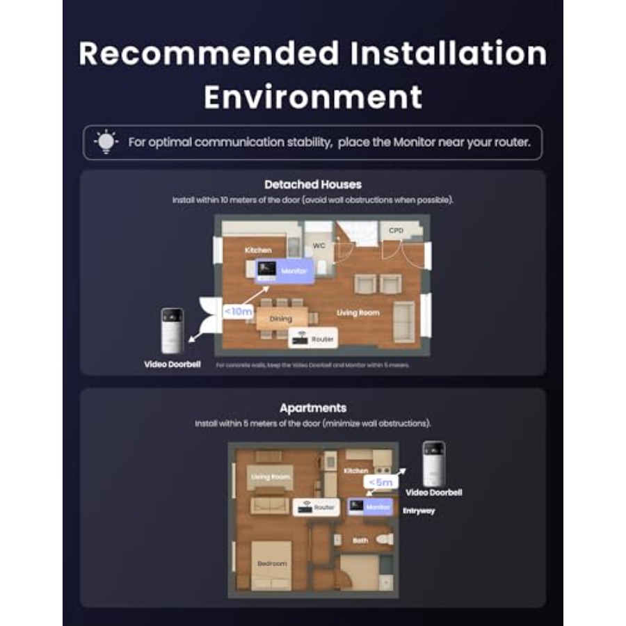 Video Doorbell Camera Wireless - Home Security No Subscription ulasan dan harga