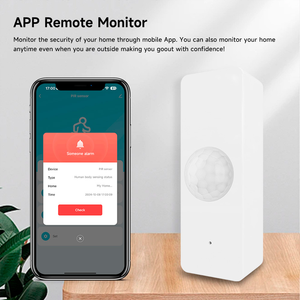 WiFi Smart PIR Motion Sensor T - Home Security Monitoring ulasan dan harga