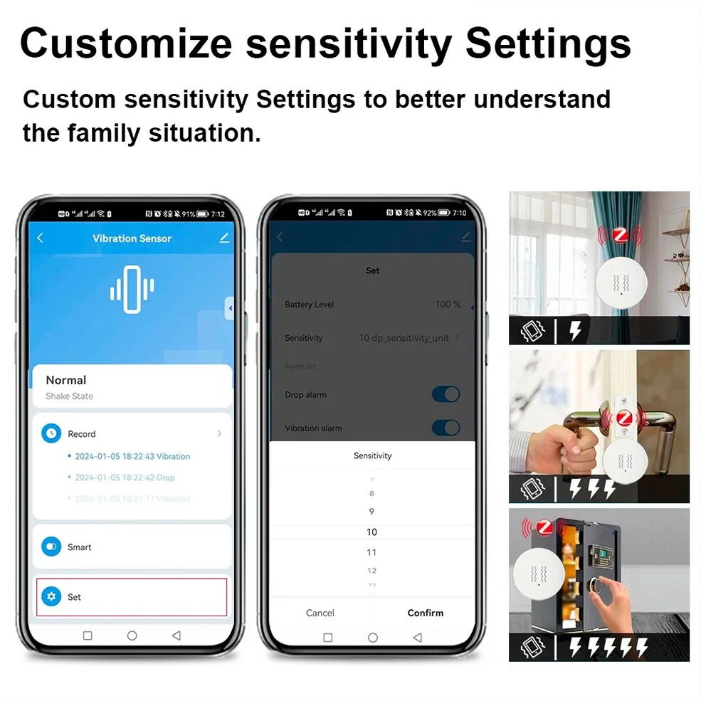 Tuya ZigBee Smart Vibration &  - Home Security Monitoring ulasan dan harga