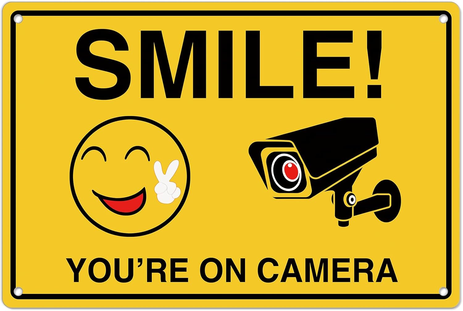 Smile Youre On Camera Signs ;  - Home Security Monitoring ulasan dan harga