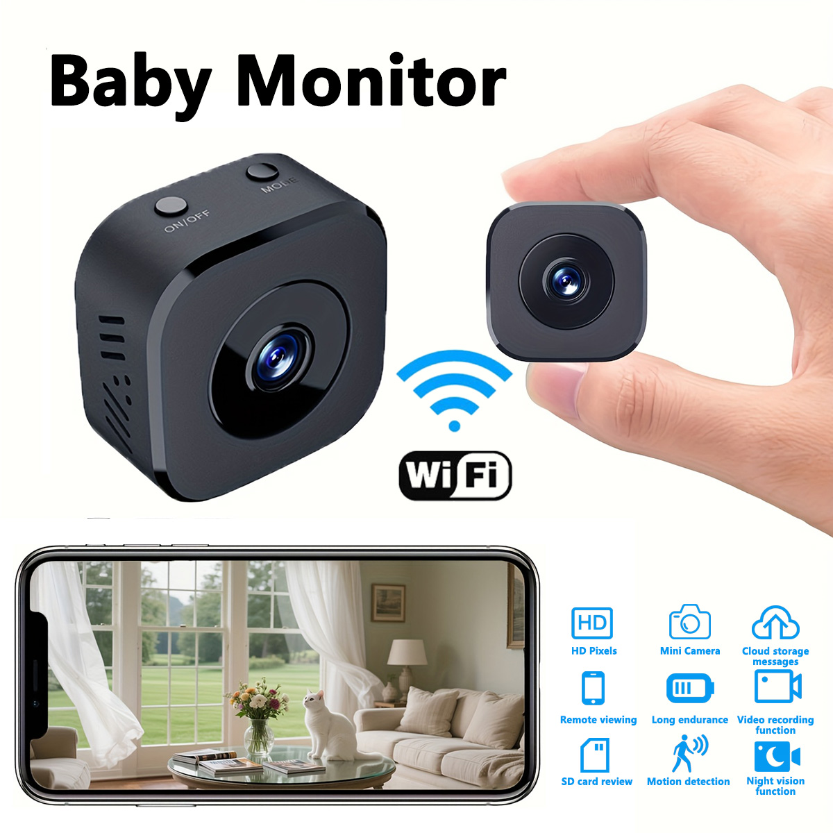 1080P HD Mini WiFi Camera Indo - Home Security Monitoring ulasan dan harga