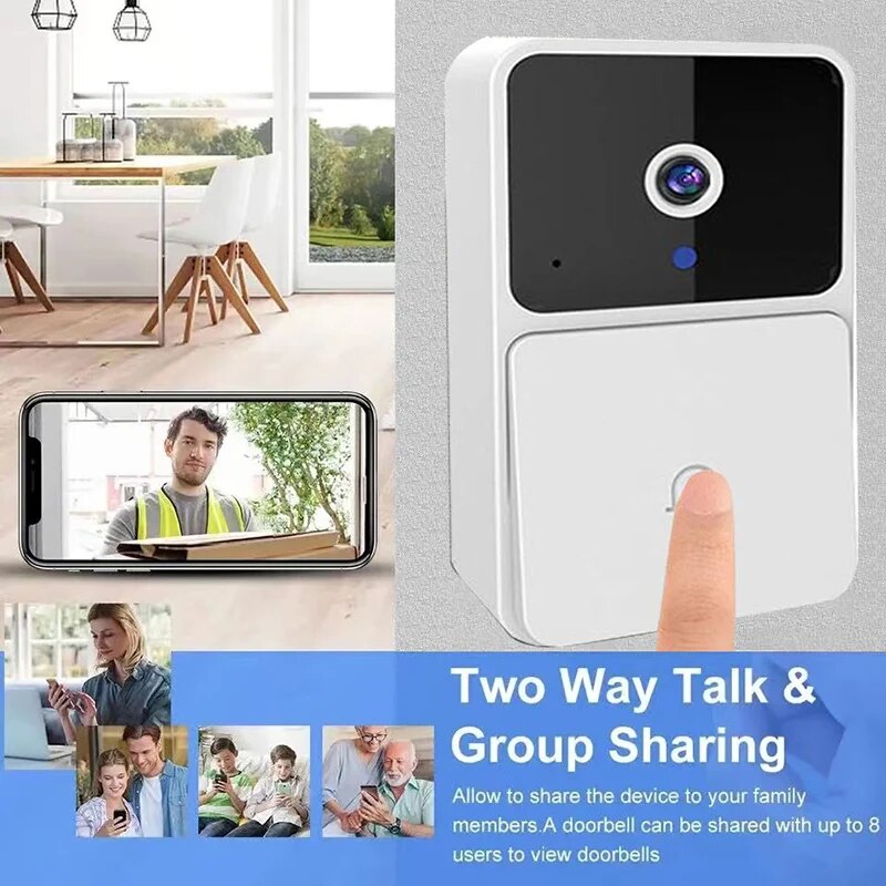 Wireless WiFi Video Doorbell f - Home Security Features ulasan dan harga
