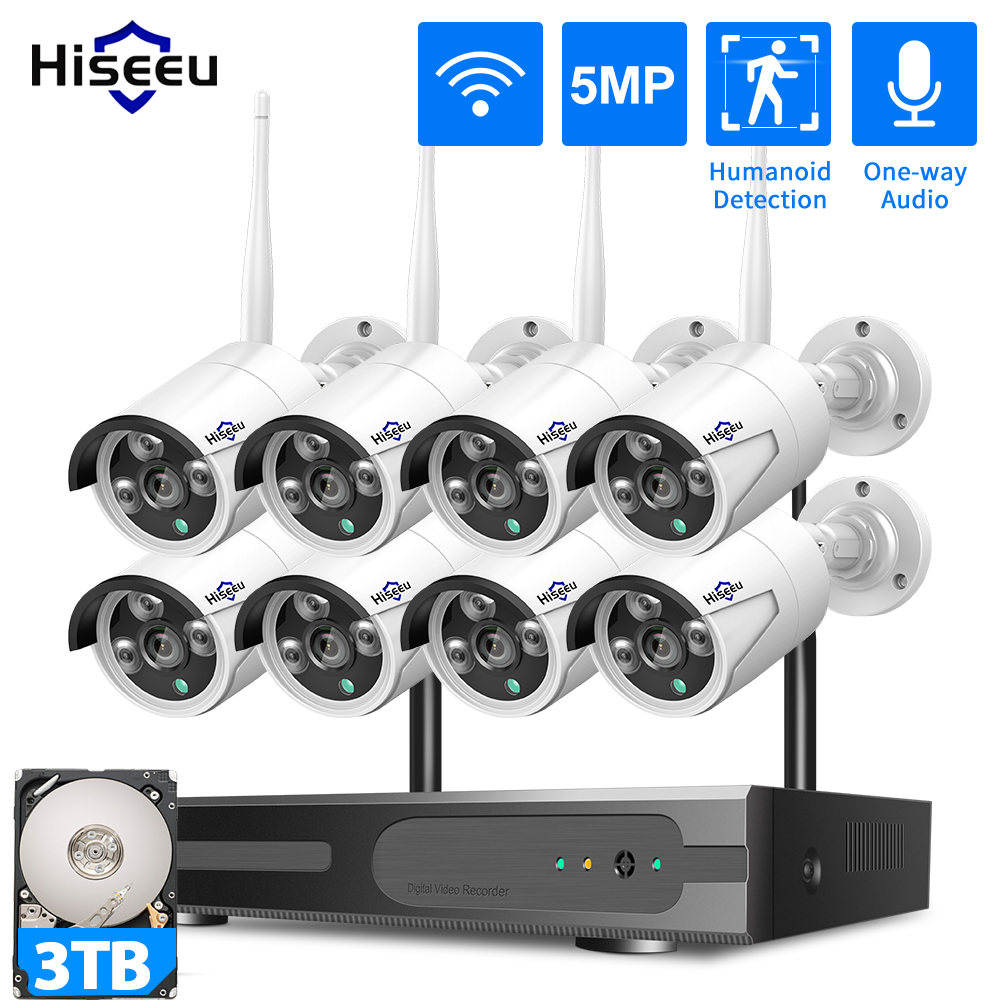 Hiseeu 3/5/8MP WiFi CCTV Camer - Home Security Wifi Camera ulasan dan harga