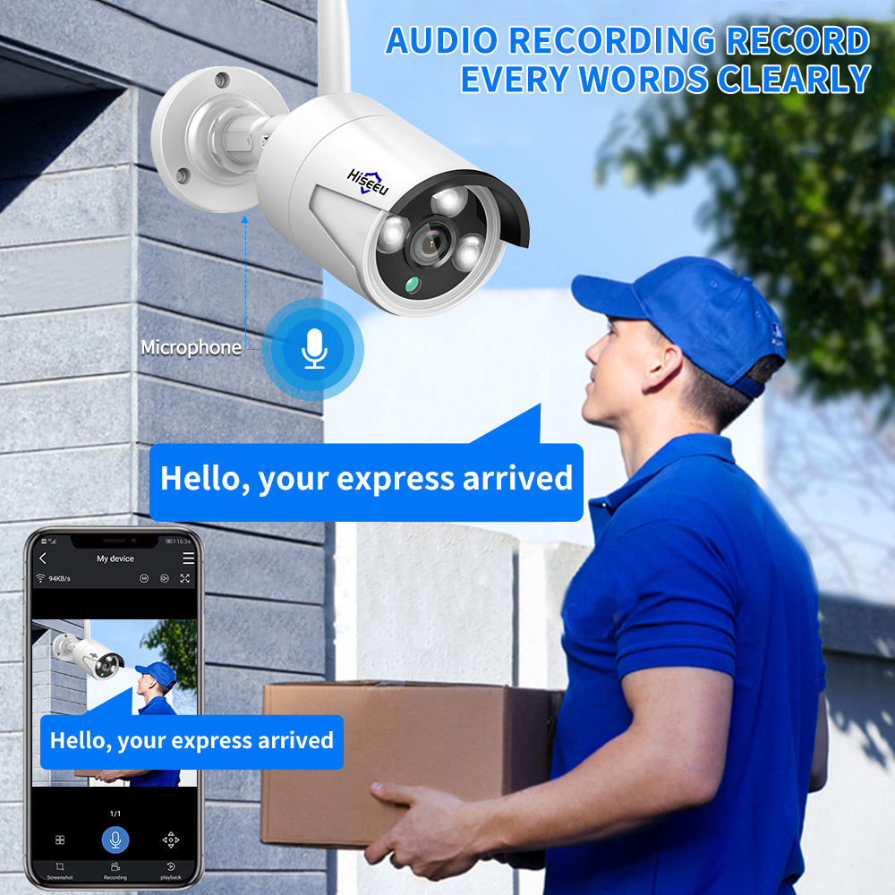 Hiseeu 3/5/8MP WiFi CCTV Camer - Home Security Wifi Camera ulasan dan harga