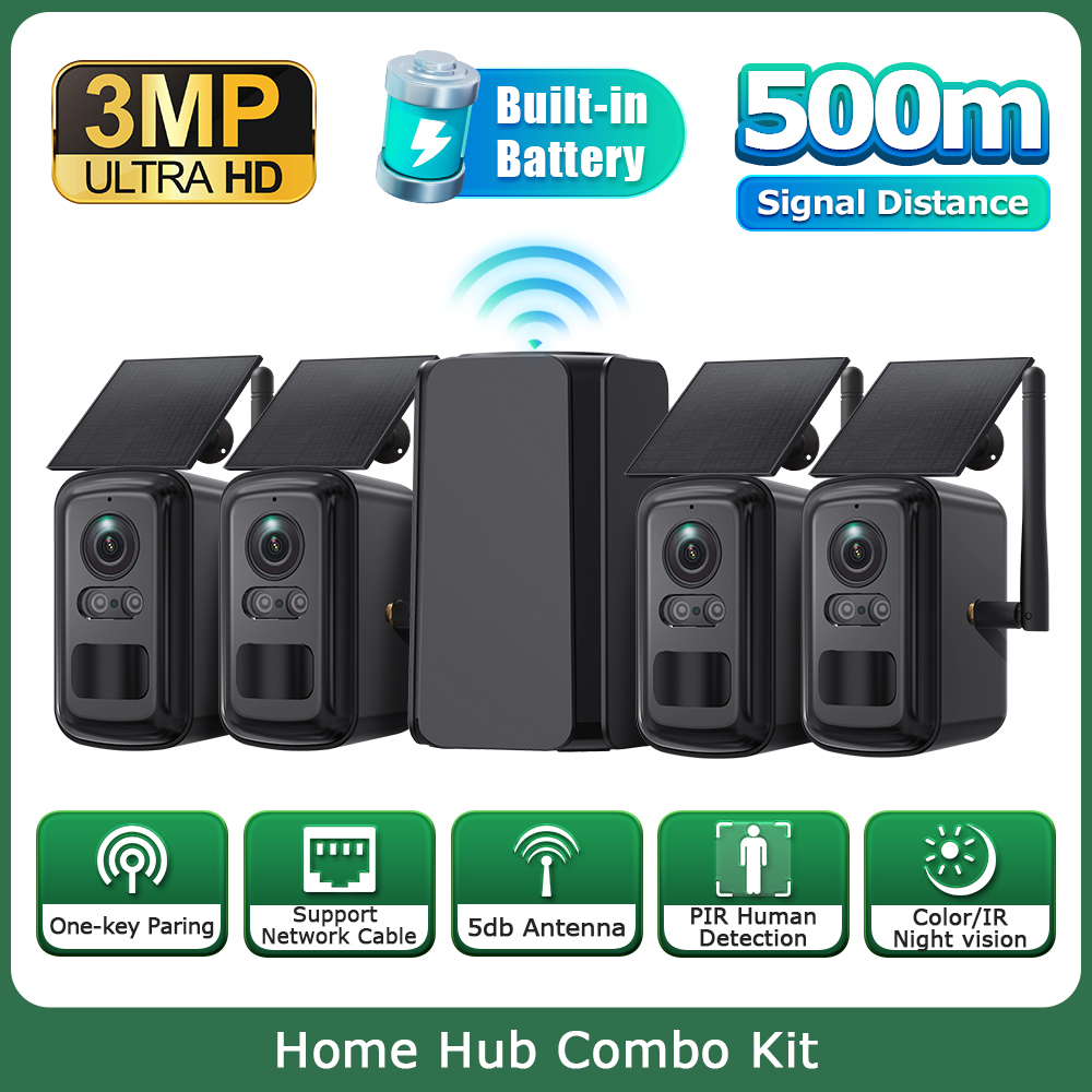 INQMEGA 3MP Solar Wireless Sec - Home Security No Subscription ulasan dan harga