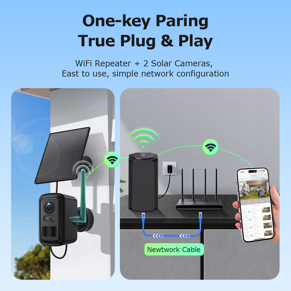 INQMEGA 3MP Solar Wireless Sec - Home Security No Subscription ulasan dan harga