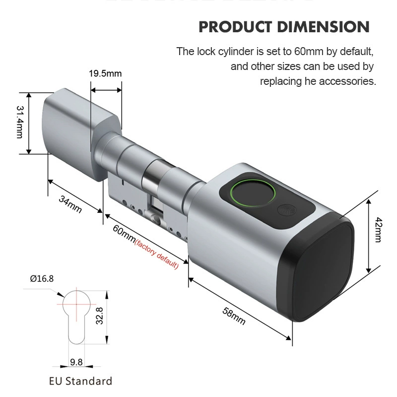 60-90mm Adjustable TT Lock/ Tu - Door Lock Smart Keypad ulasan dan harga