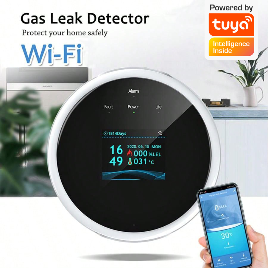 2.4G WiFi Gas Alarm Sensor Com - Home Security Monitoring ulasan dan harga