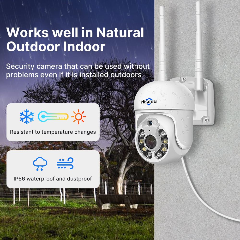 Hiseeu 5MP WiFi CCTV Camera Se - Home Security Wifi Camera ulasan dan harga