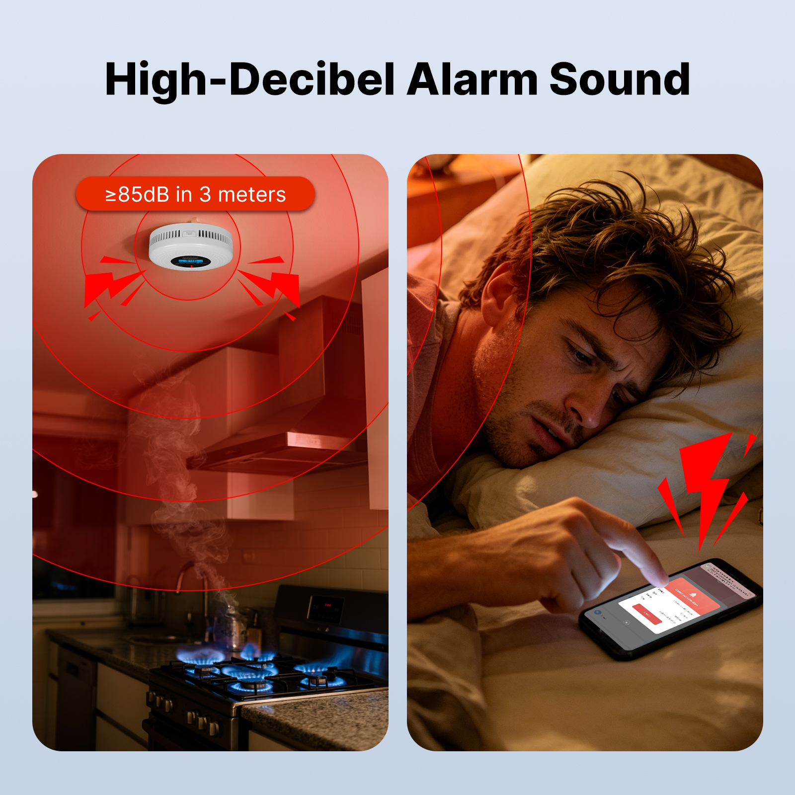 MOES Tuya Zigbee Smart Smoke C - Home Security Monitoring ulasan dan harga