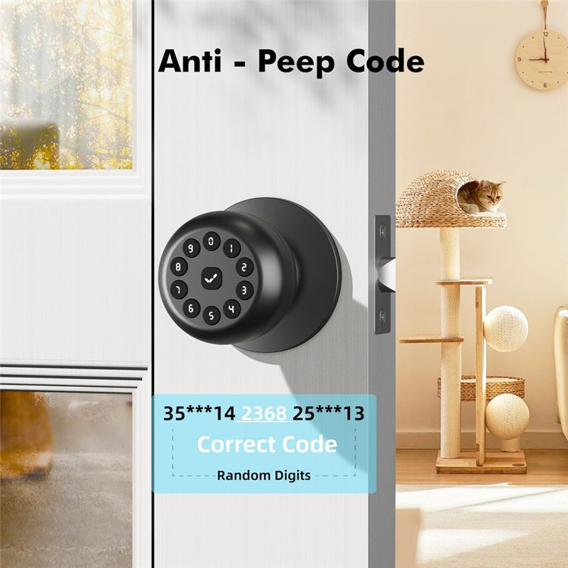 B67C Smart Door Knob With Lock - Door Lock Smart Keypad ulasan dan harga