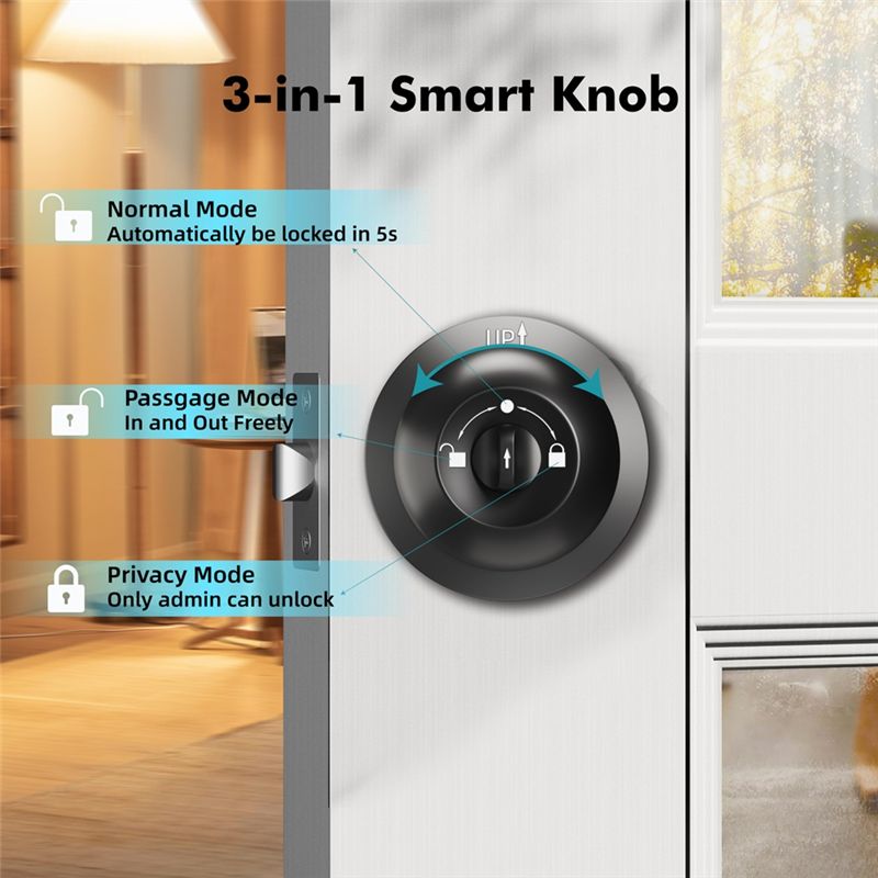 B67C Smart Door Knob With Lock - Door Lock Smart Keypad ulasan dan harga