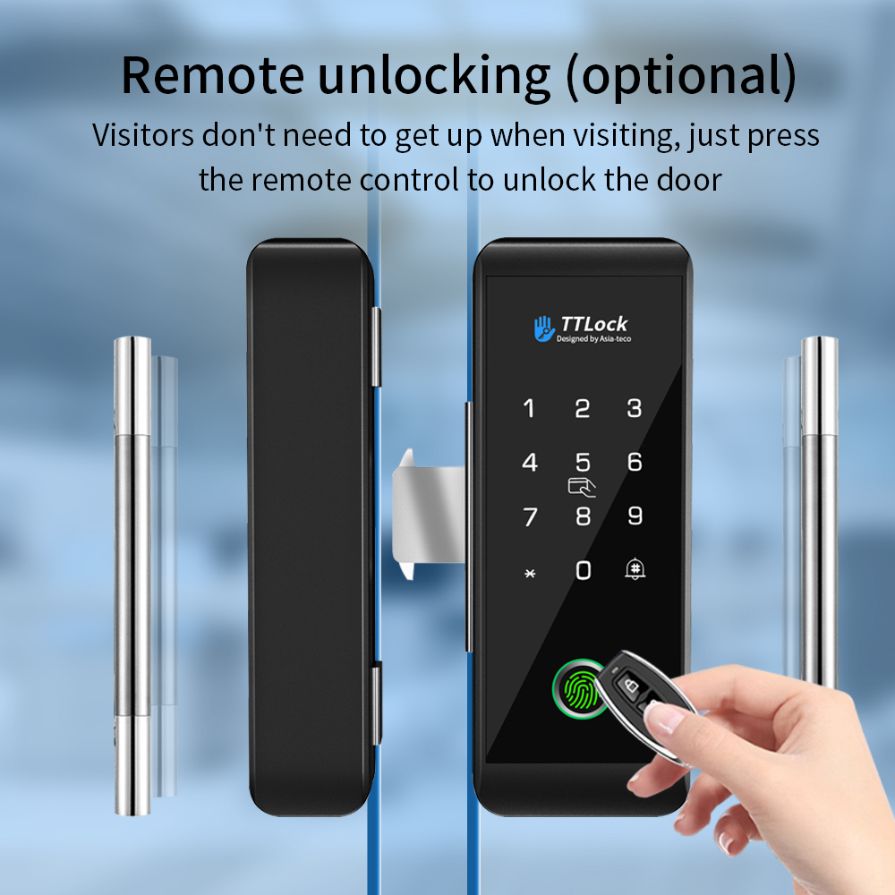 TTLOCK Smart Glass lock Finger - Door Lock Smart Keypad ulasan dan harga