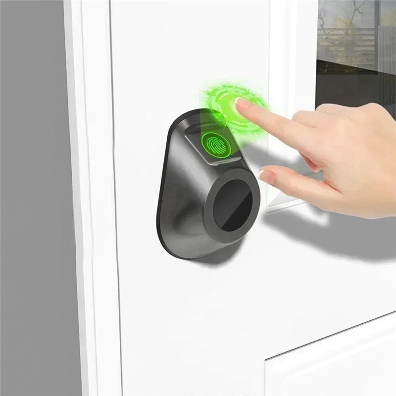B03B-Fingerprint Door Lock Wit - Home Security Features ulasan dan harga