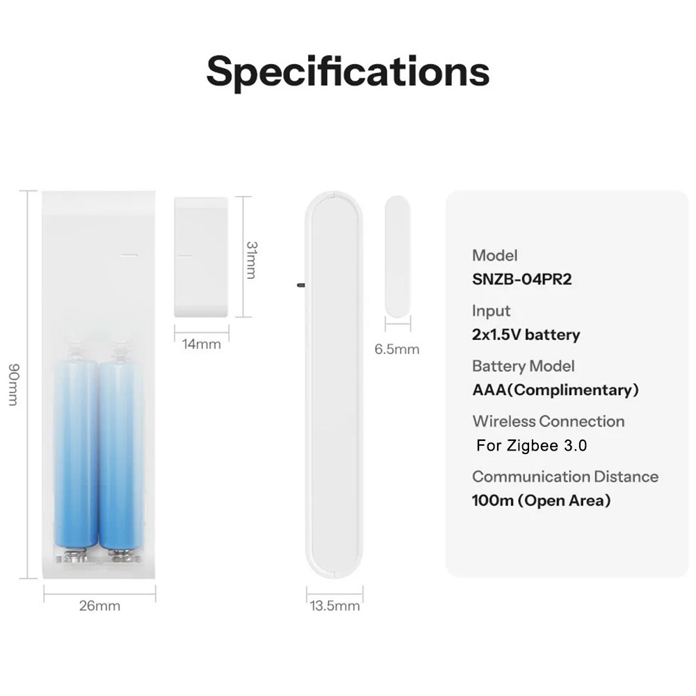  SNZB-04PR2 For Zigbee Door W - Home Security Features ulasan dan harga