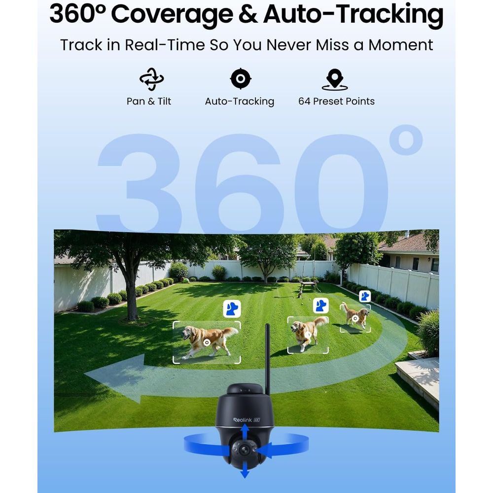 Wireless 4K Outdoor Security C - Home Security No Subscription ulasan dan harga