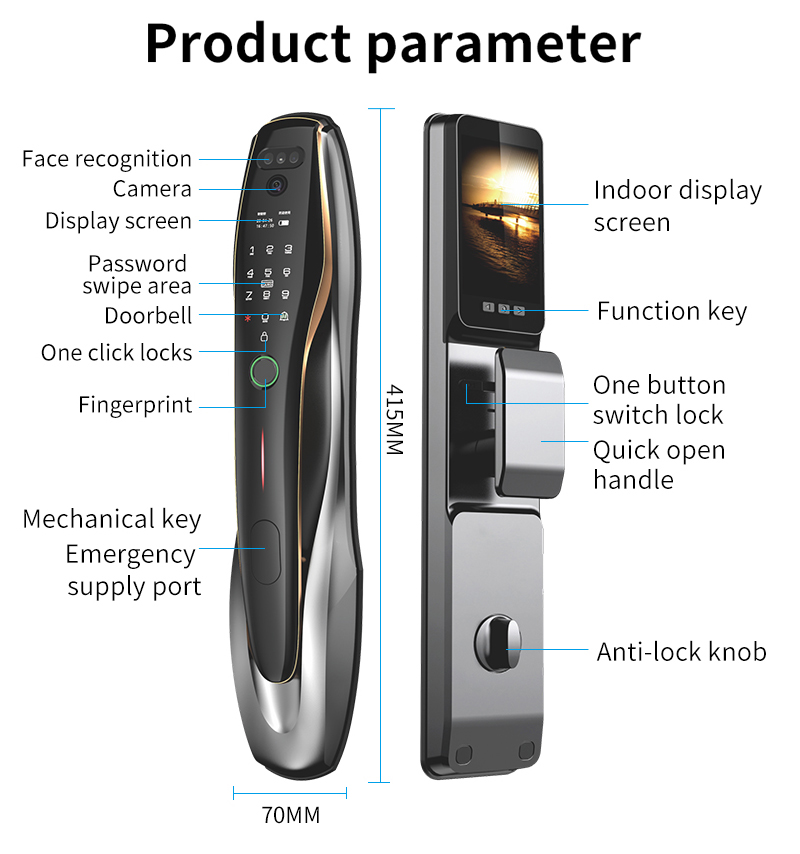 TYSH Tuya Security Fingerprint - Home Security Wifi Camera ulasan dan harga